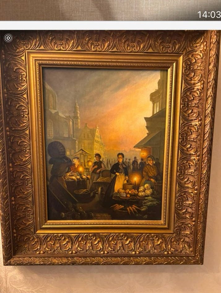 Schilderij, Antiek en Kunst, Kunst | Schilderijen | Klassiek, Ophalen