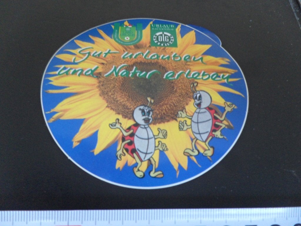 sticker Gut Urlauben und Natur erleben, Ophalen of Verzenden, Zo goed als nieuw