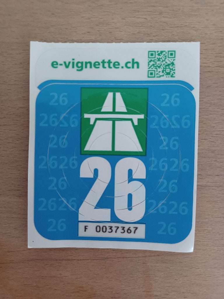 Zwitserland vignet te koop, Eén persoon