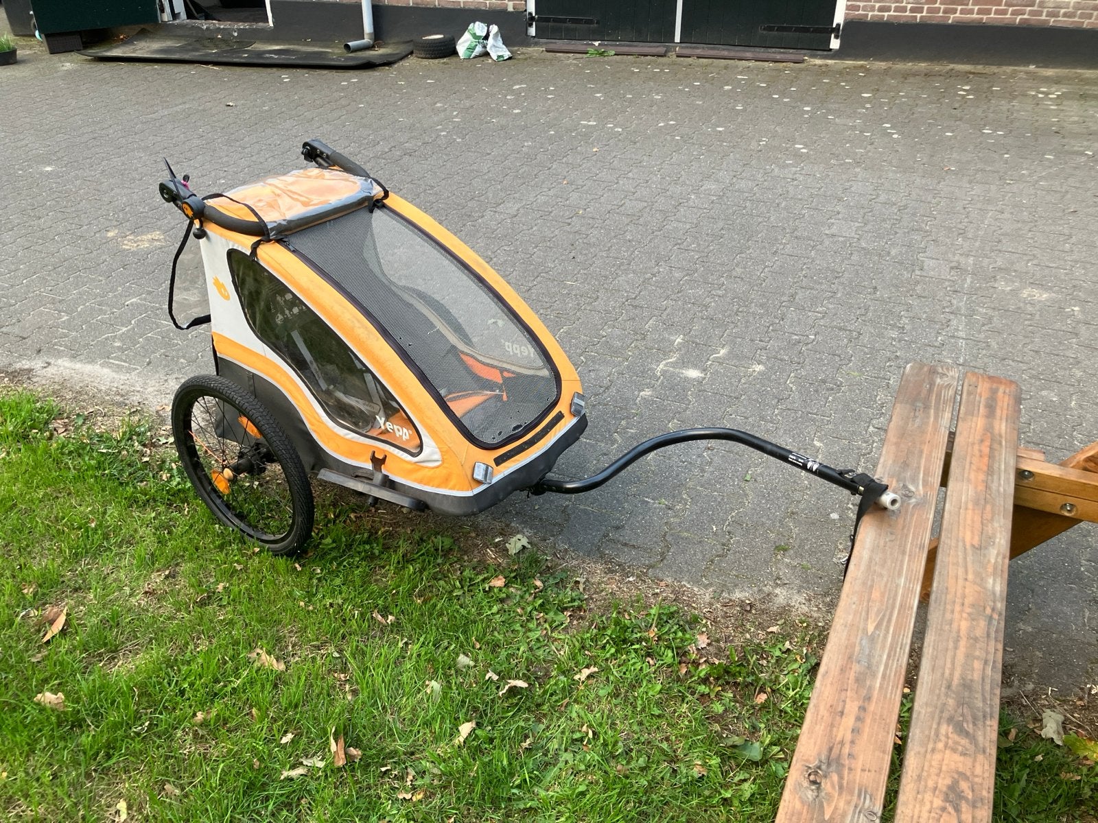 Yepp Fietskar, Gebruikt, Vering, Ophalen of Verzenden, Kinderkar