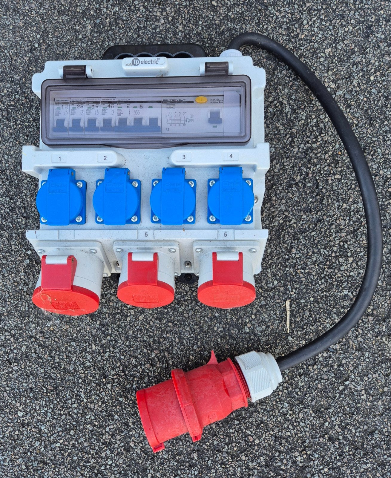 TP Electric Mobiele Groepenkast met CEE en Schuko, Ophalen of Verzenden, Nieuw