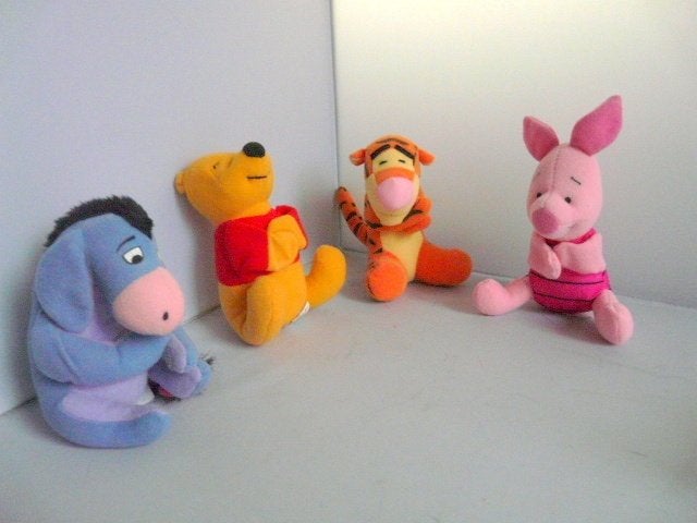 McDonalds 1998 # Winnie de Pooh en Friends (4 stuks), Ophalen of Verzenden, Winnie de Poeh of vrienden, Zo goed als nieuw, Beeldje of Figuurtje