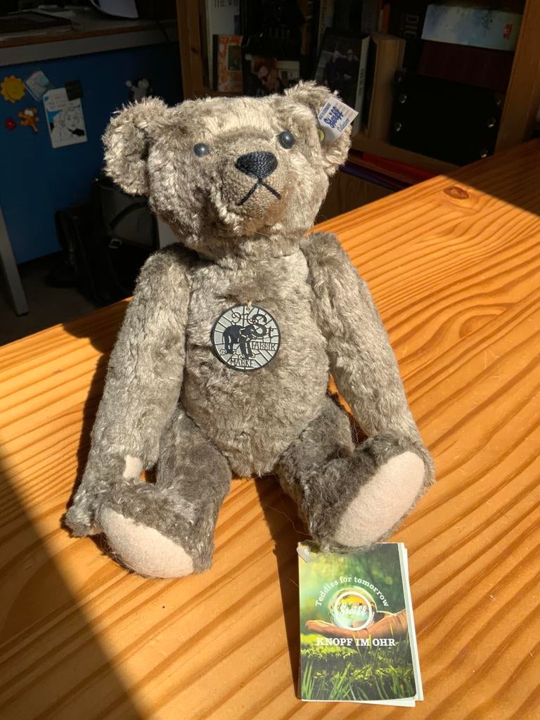 Margareth steiff teddys  for tomorrow viscose en katoen, Ophalen of Verzenden, Nieuw, Stoffen beer, Steiff