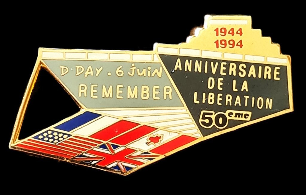 D-Day 6 juin Remenber 1944-1994 pin, Verzenden, Nieuw, Stad of Land, Speldje of Pin