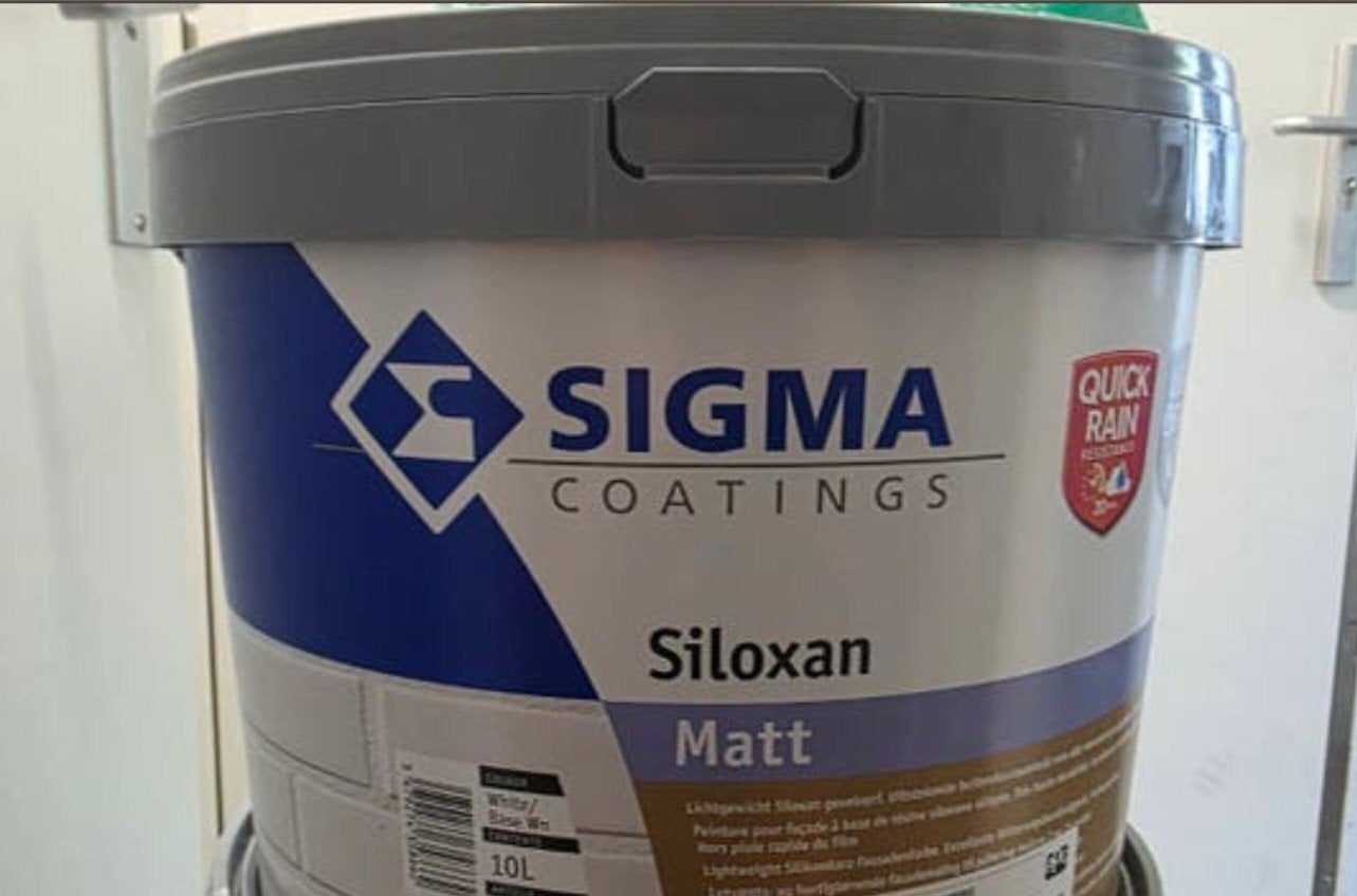 Sigma Siloxan topcoat matt ral 7021(zwartgrijs), Ophalen of Verzenden, Nieuw, Wit