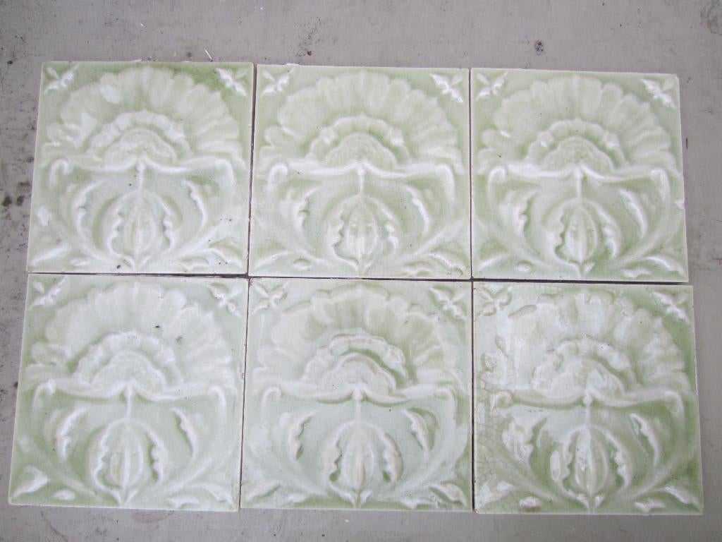 21 Unieke Engelse tegels art nouveau/arts and crafts, Antiek en Kunst, Ophalen