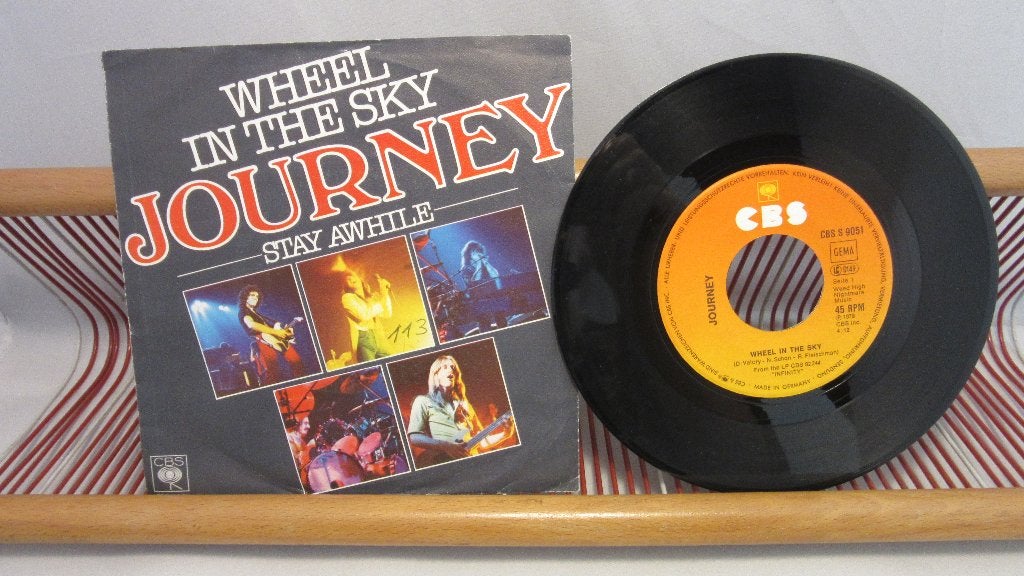 Journey, Wheel In The Sky (single 7"), Ophalen of Verzenden, Gebruikt, 7 inch, Pop