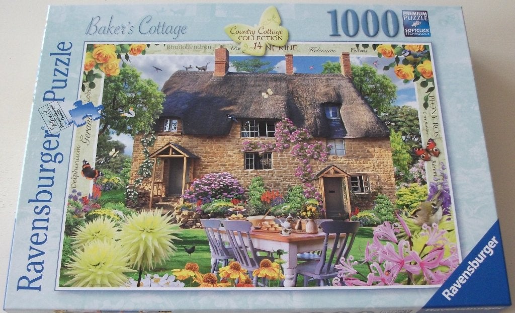 Puzzel *** BAKKERSHUIS *** 1000 stukjes Country Cottage 14, Ophalen of Verzenden, 500 t/m 1500 stukjes, Zo goed als nieuw, Legpuzzel