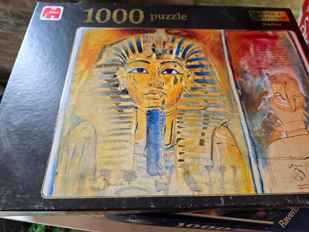 Jumbo 1000 stukjes puzzel Toetanchamon, Ophalen of Verzenden, 500 t/m 1500 stukjes, Gebruikt, Legpuzzel