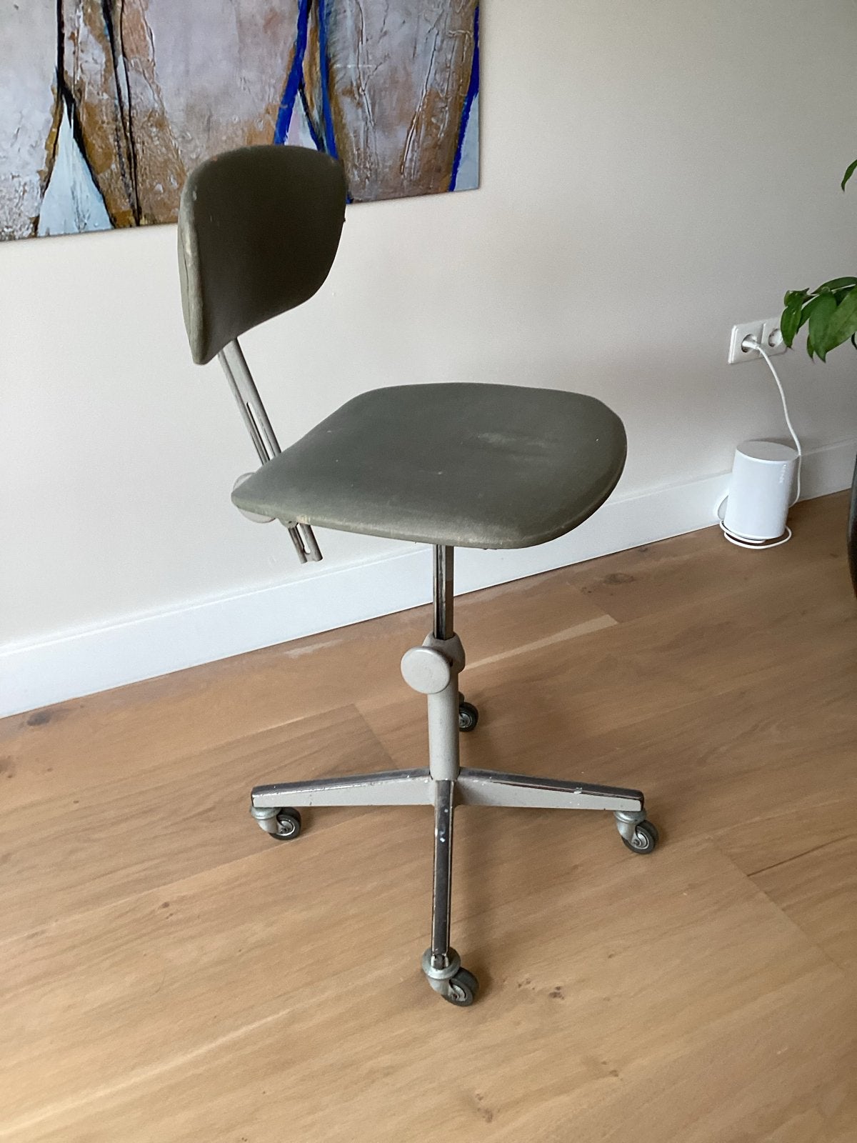 Vintage Arend Cirkel bureaustoel - Olijfgroen, Ophalen
