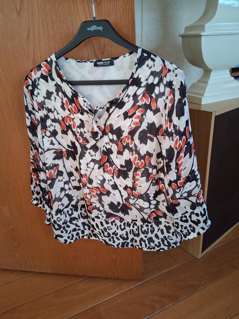 FRANK WALDER BLOUSE MT 44, Maat 42/44 (L), Ophalen of Verzenden, Zo goed als nieuw, Lange mouw