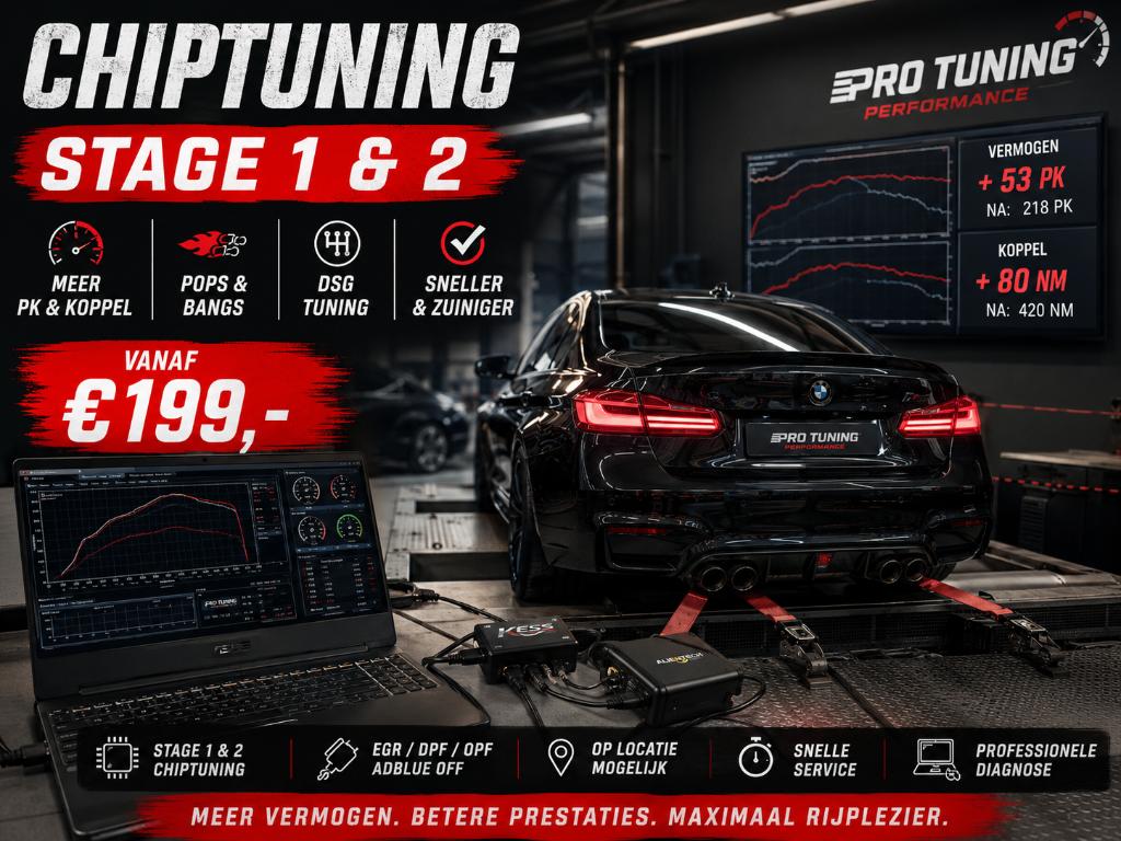 Chiptuning Stage 1 & 2 | BMW Audi VW Mercedes | Pops & Bangs, Ophalen