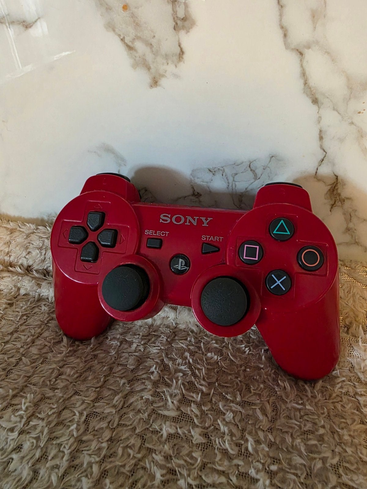 Originele rode Sony PS3 controller, Spelcomputers en Games, Spelcomputers | Sony PlayStation 3, Ophalen of Verzenden, Zo goed als nieuw