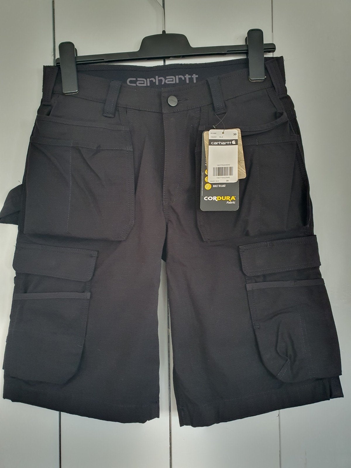 Carhartt korte werkbroek maat 30x12 Zwart Nieuw, Www.carhartt.com, Zwart, Cruquiusweg 111N 1019 AG Amsterdam, Carhartt