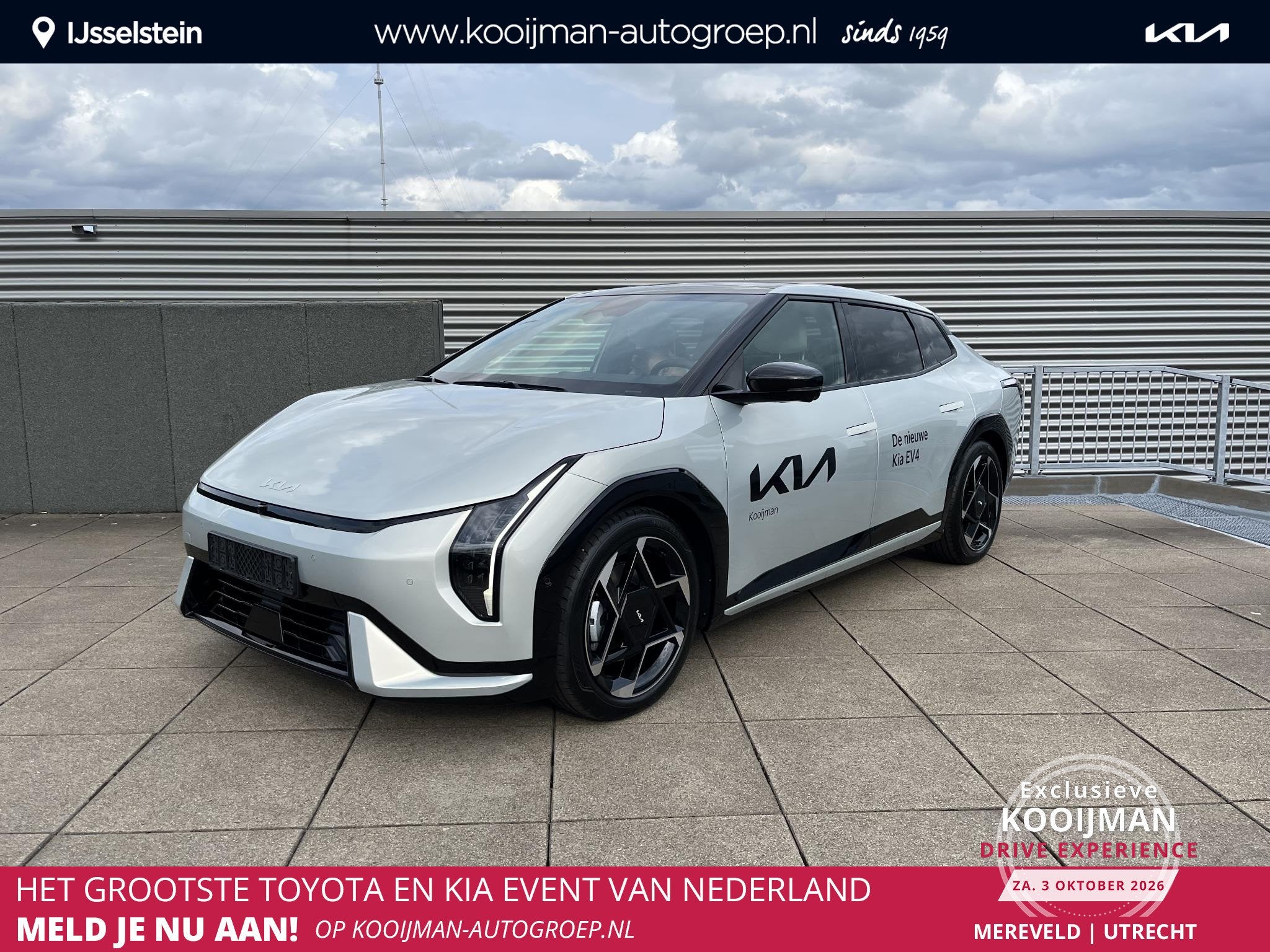Kia EV4 Fastback GT-PlusLine 81.4 kWh Nu in de Showroom in I, Auto's, 81 kWh, 612 km, Parkeerassistent, 33 min