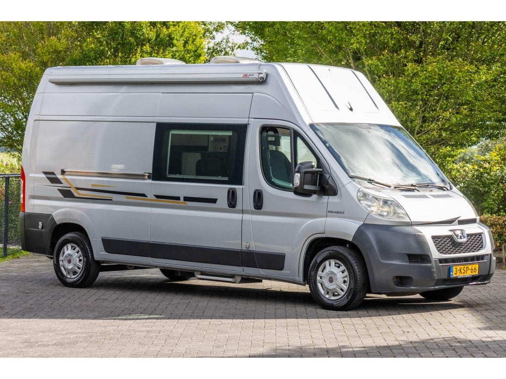 Peugeot Boxer 3 HDI Webasto Veel stahoogte Uniek, Caravans en Kamperen, Overige merken, Buscamper of Camperbus, ABS, Tot en met 2