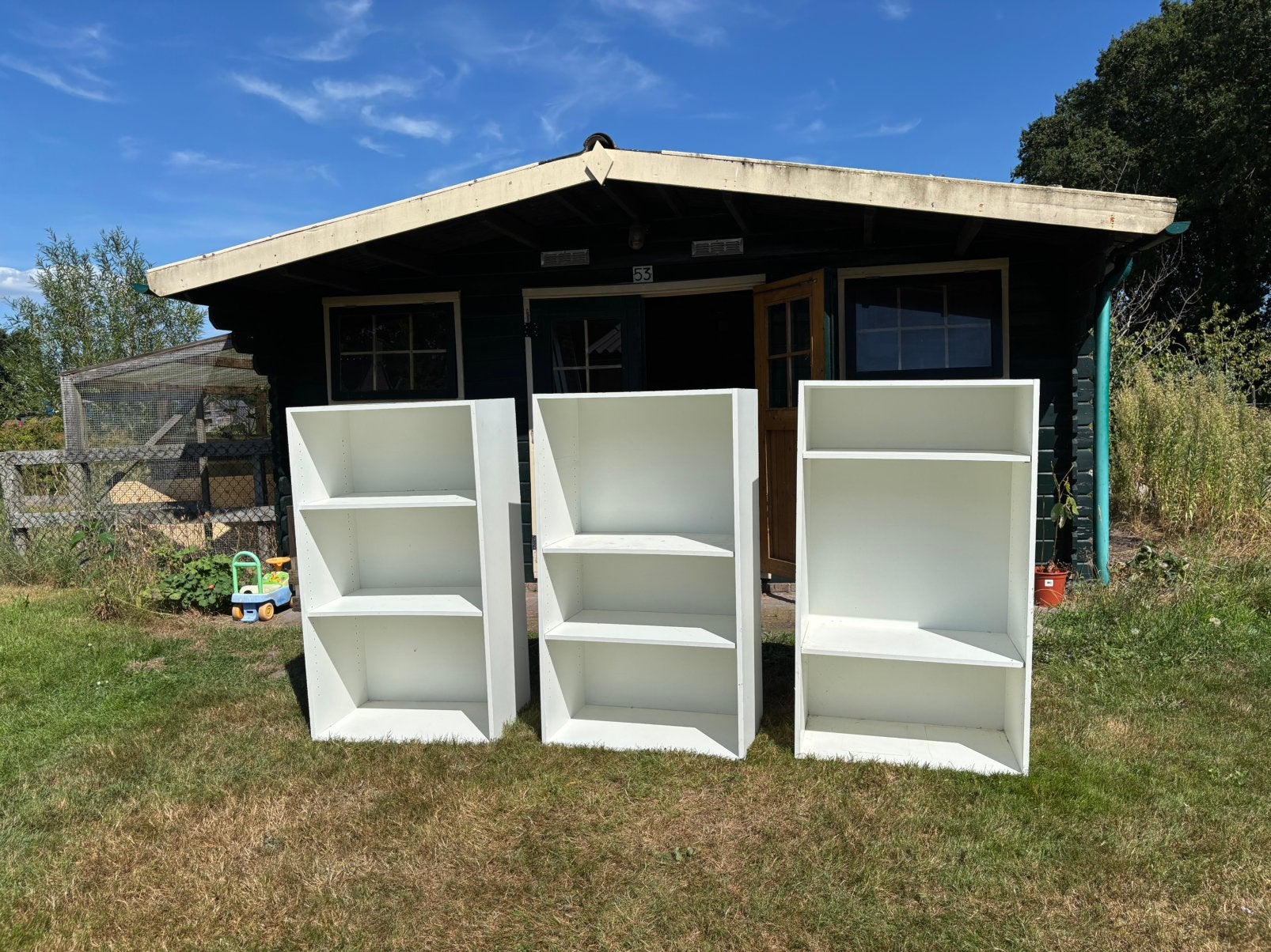 3 witte opbergkasten, Ophalen, Zo goed als nieuw, Kunststof, Overige typen