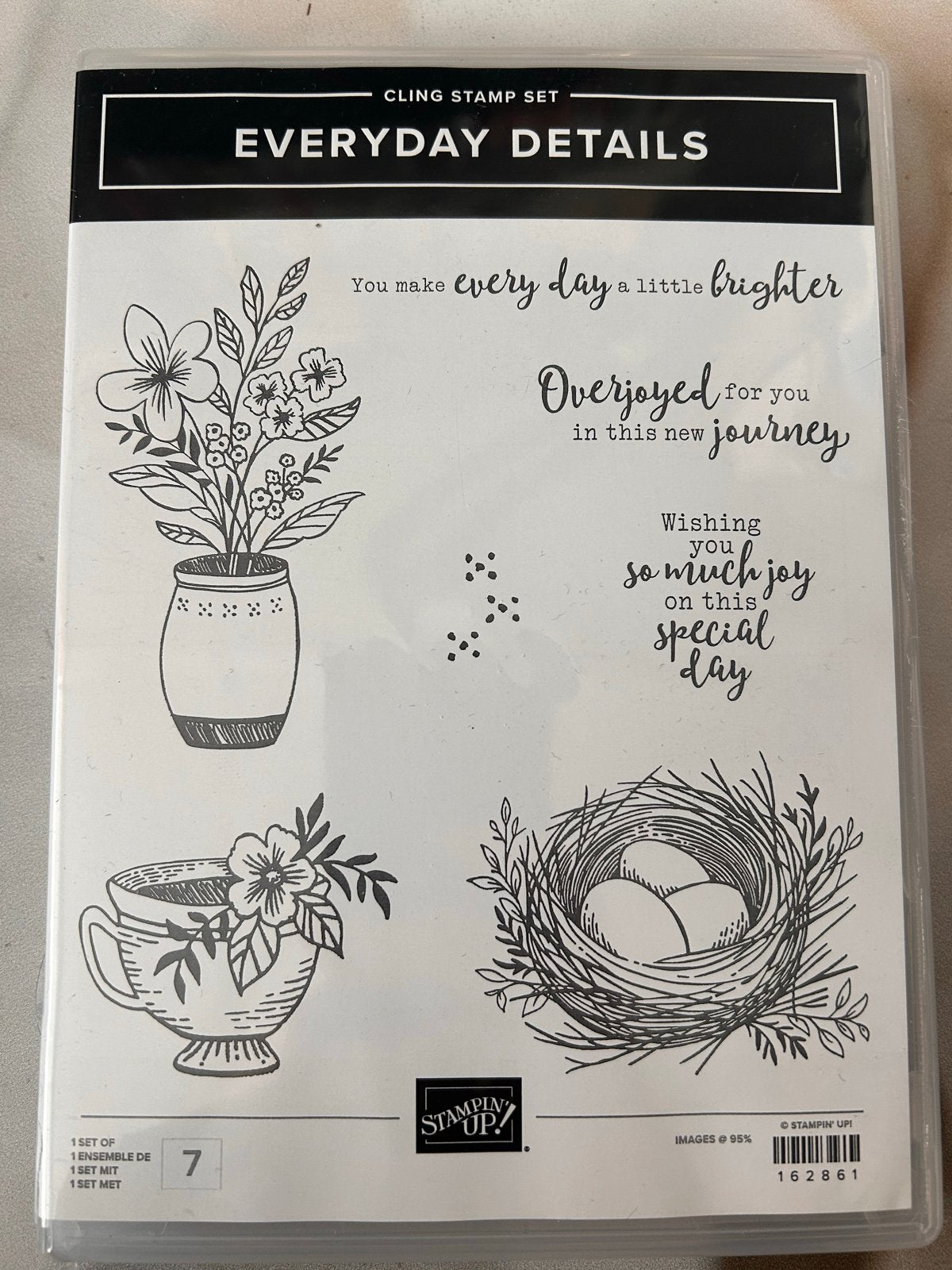 Stampin' Up! Everyday Details Stempelset, Ophalen of Verzenden, Zo goed als nieuw, Clearstamp