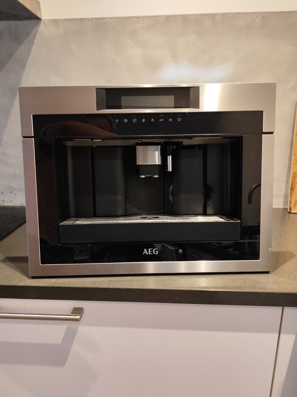 AEG Inbouw Koffiemachine - Met storing, Witgoed en Apparatuur, Koffiezetapparaten, Ophalen, Gebruikt, 10 kopjes of meer, Koffiemachine