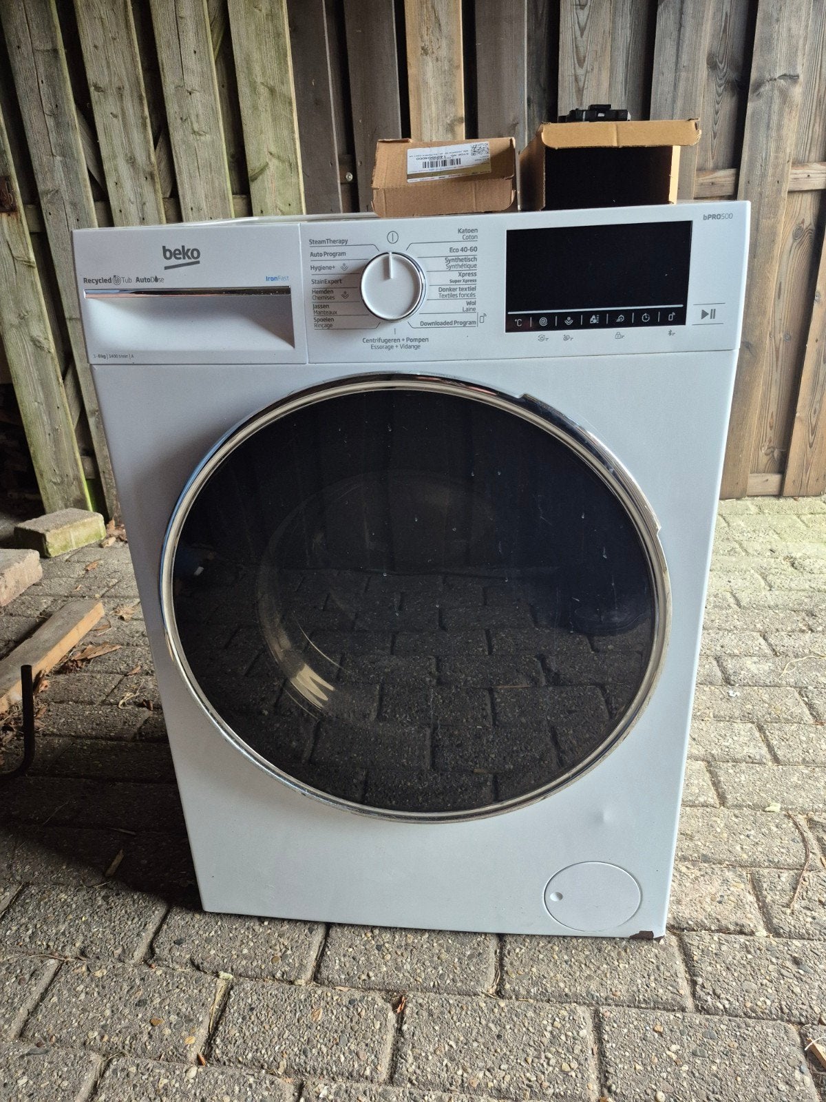 Beko wasmachine - gerepareerd, venster deur te vervangen, Witgoed en Apparatuur, Wasmachines, Ophalen, 1200 tot 1600 toeren, Gebruikt