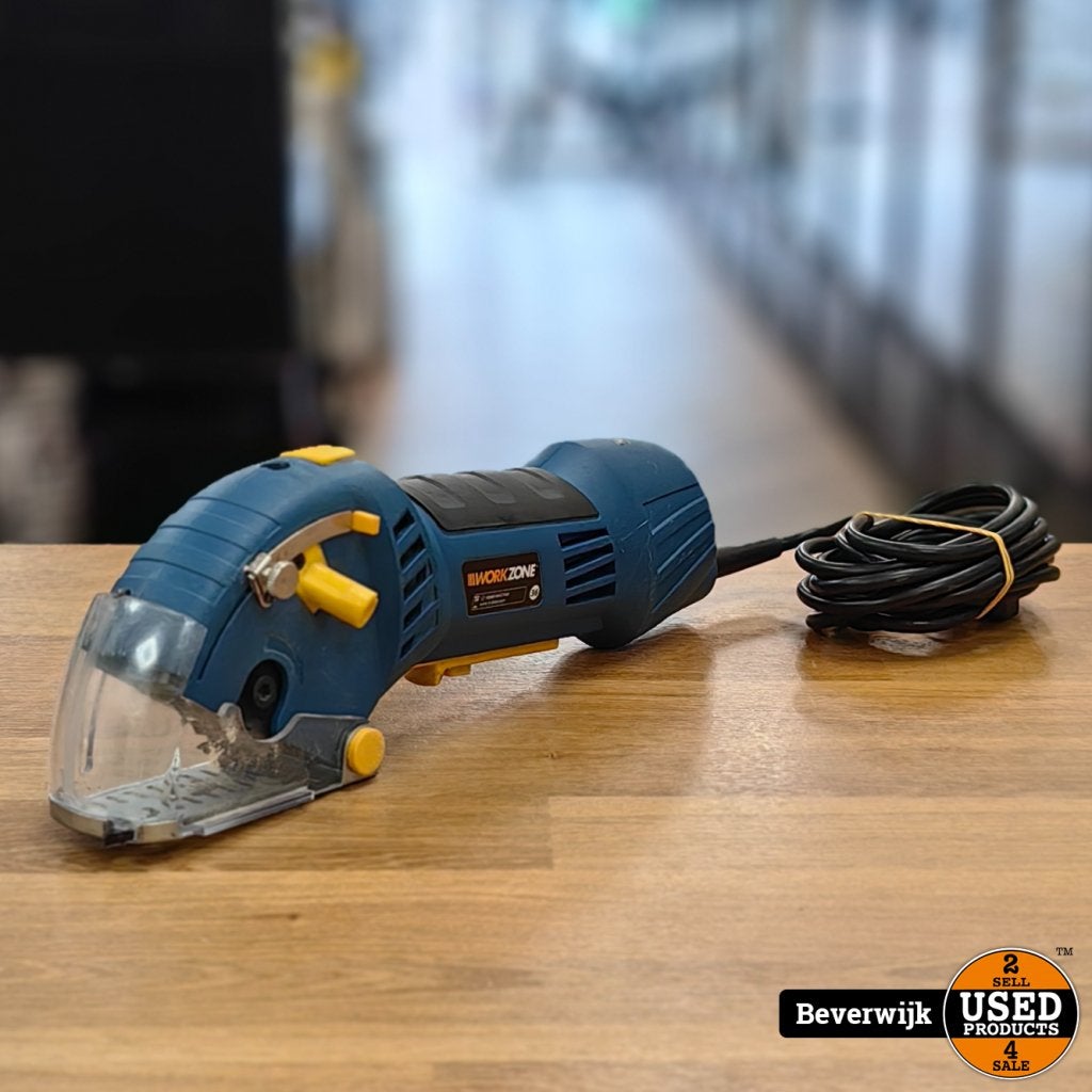 Workzone WBT-CS005 Mini handcirkelzaag - Prima!, Doe-het-zelf en Verbouw, Gereedschap | Zaagmachines, Gebruikt