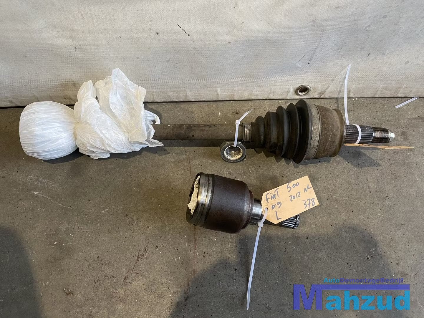 FIAT 500 Links aandrijfas automaatbak 2007+, Gebruikt, Stellantis Europe S.p.A., Ophalen of Verzenden, Info@stellantis.com