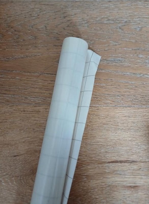 Transparante plakfolie met raster, Verzenden, Minder dan 5 m², Folie