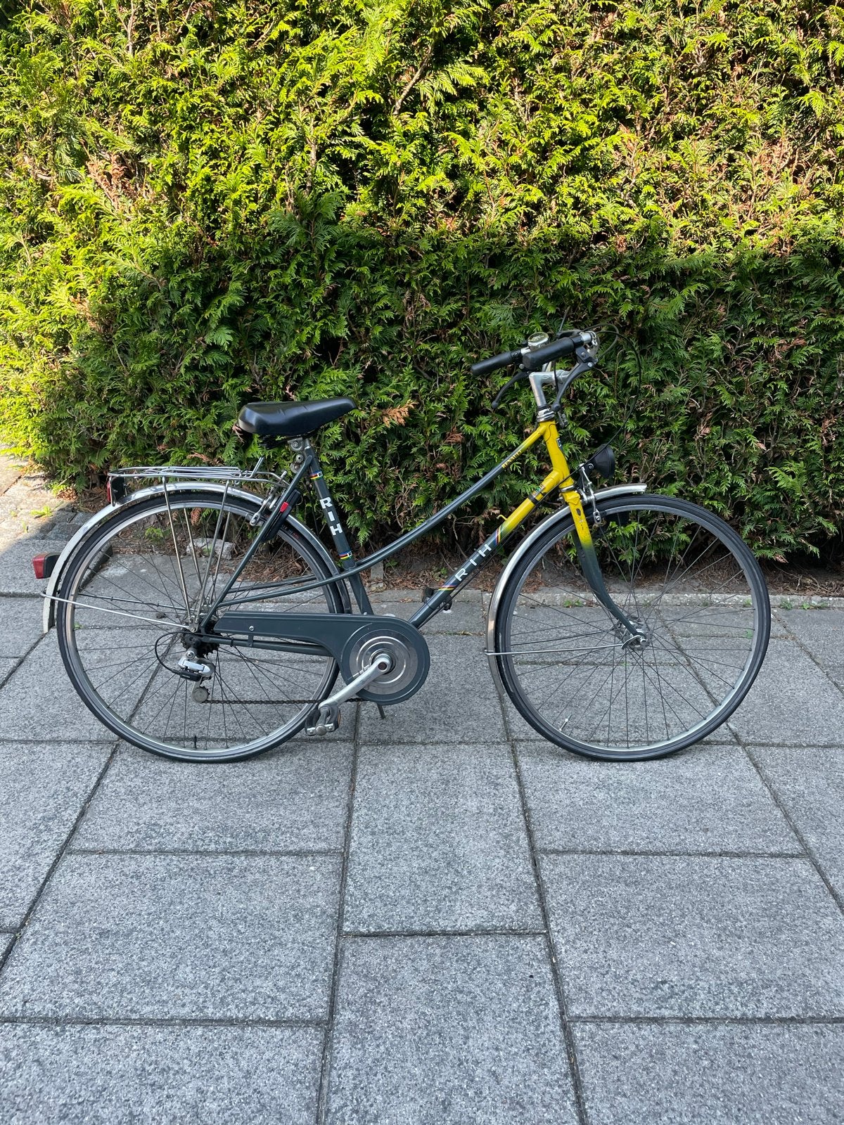 Degelijke stadsfiets met versnellingen, Gebruikt, Velgrem, Versnellingen, 50 tot 53 cm