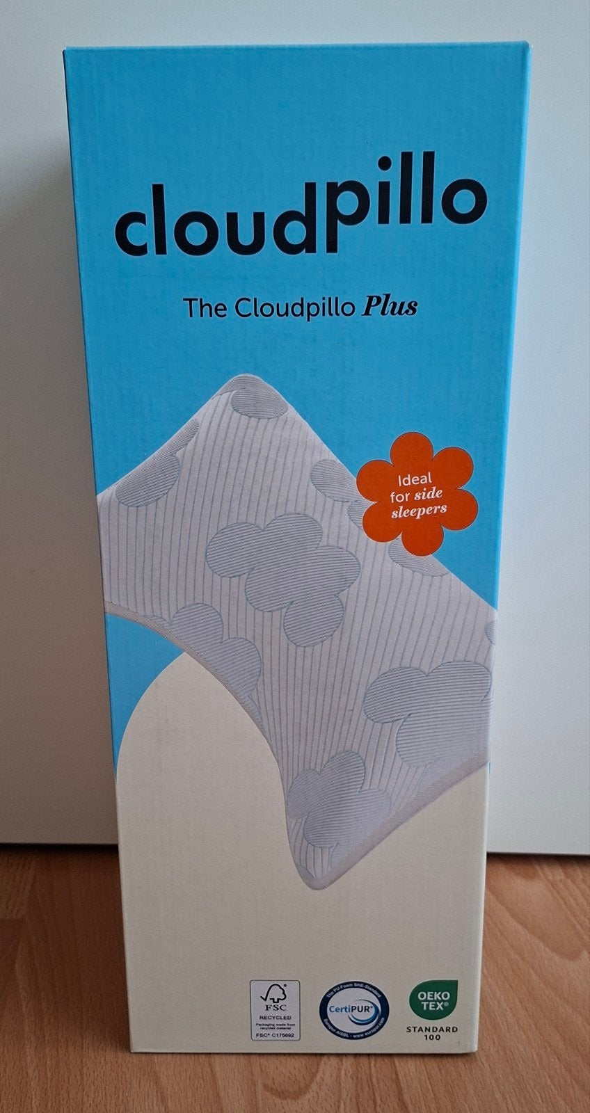 Cloudpillo Hoofdkussen Plus - Kussen Voor Zijslapers, Eenpersoons, Wit, Nieuw, Ophalen of Verzenden