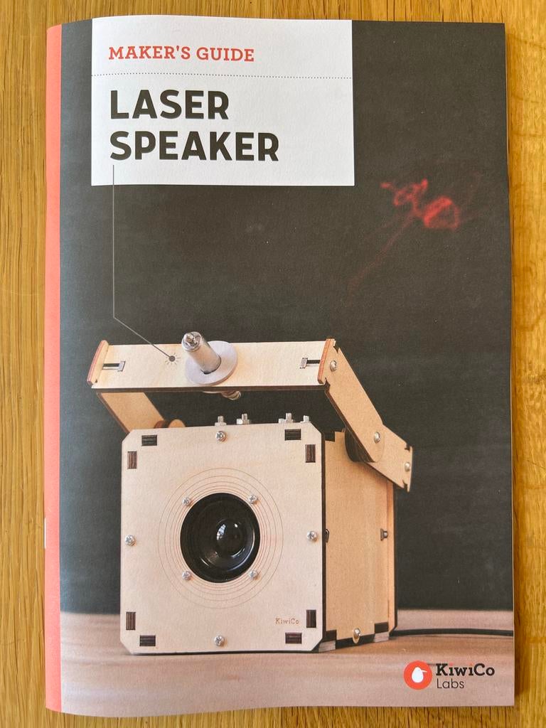 KiwiCo Labs Laser Luidspreker Bouwpakket, Nieuw, Educatief, Overige merken, Knutselset
