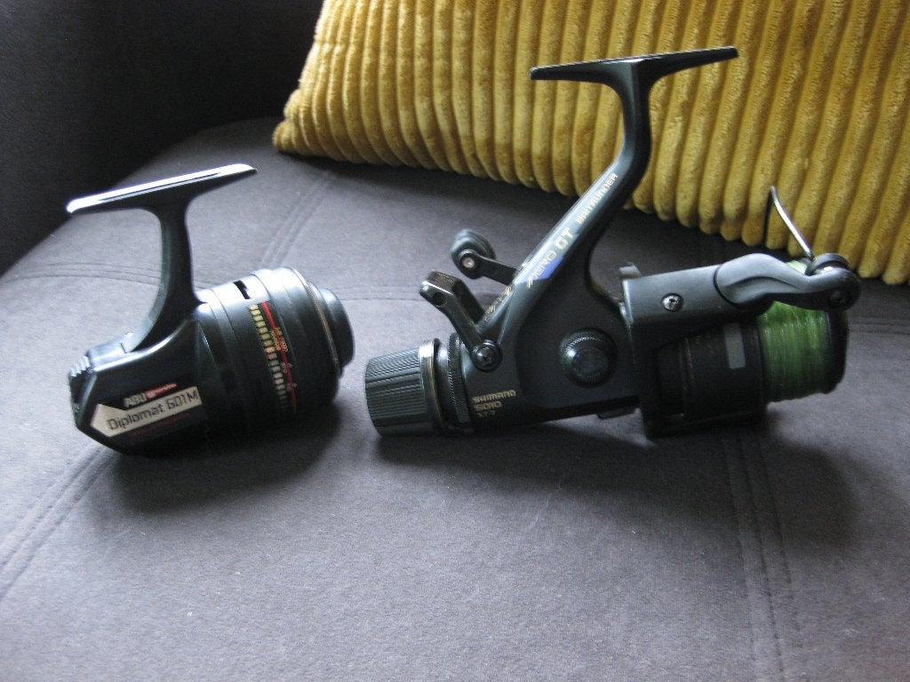2 werpmolens, ABU diplomat 610 en Shimano 5010, Watersport en Boten, Hengelsport | Algemeen, Verzenden, Gebruikt, Molen