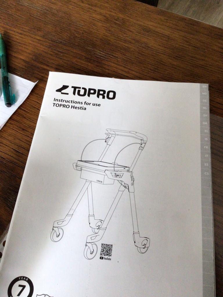 Eenhands rollator, Ophalen of Verzenden, Opvouwbaar, Zo goed als nieuw