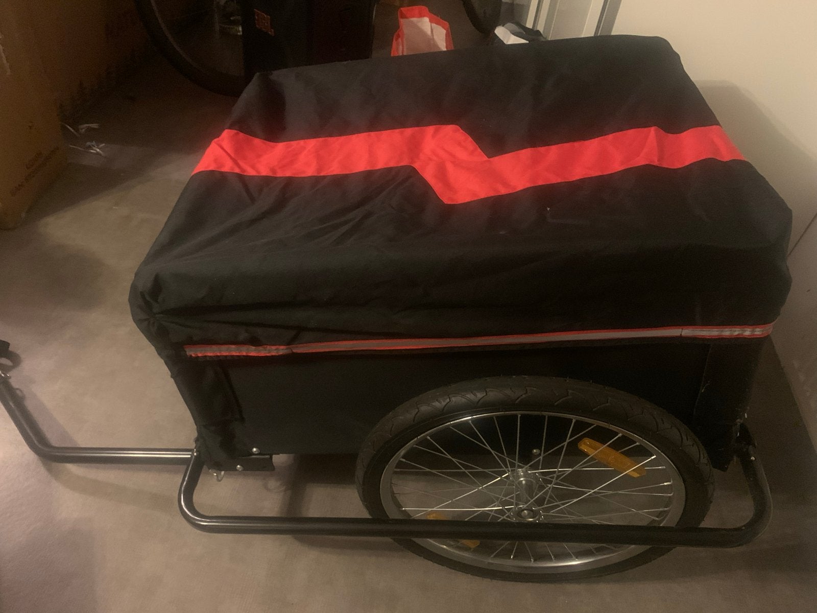 Handige fietskar voor bagage, Fietsen en Brommers, Fietsaccessoires | Aanhangers en Karren, Ophalen, Gebruikt, Bagagekar, 20 tot 40 kg