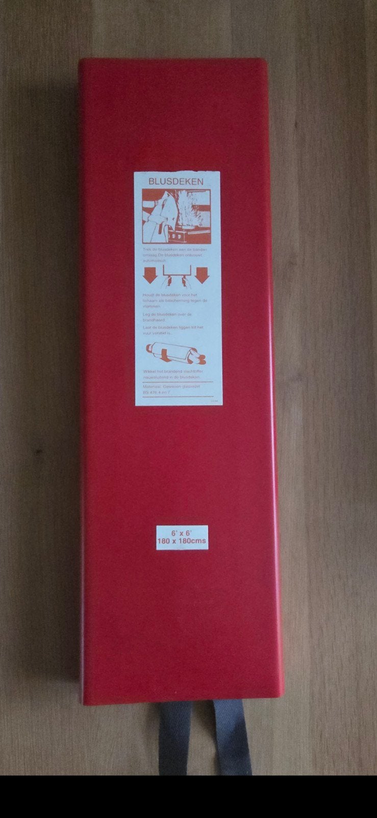 Nieuwe Blusdeken 180x180cm - Onmisbaar voor Brandveiligheid, Ophalen of Verzenden, Nieuw