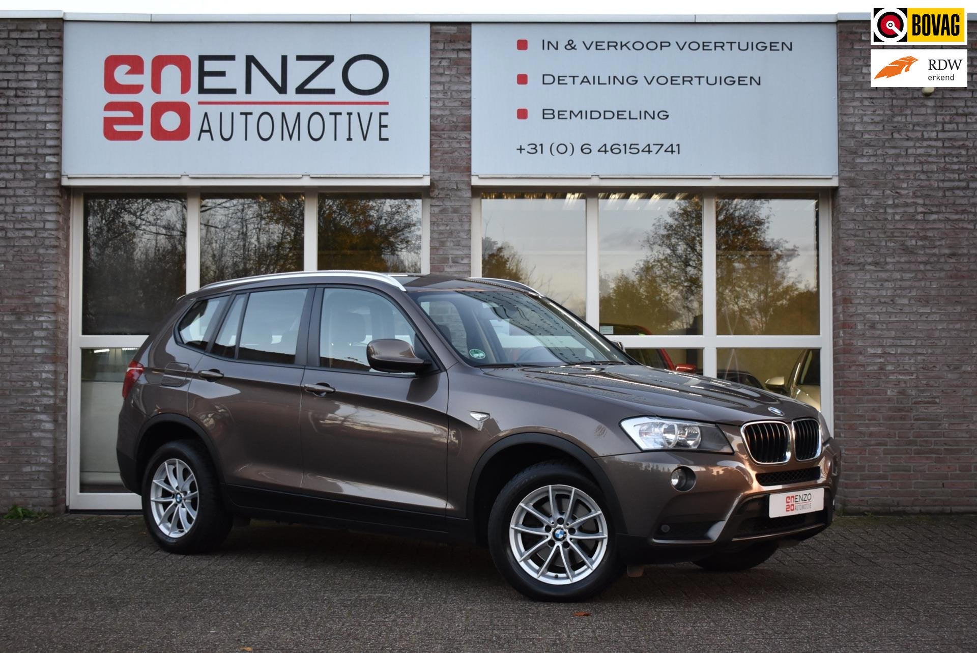 BMW X3 XDrive20i Executive 2e eigenaar Trekhaak Leder weinig, Auto's, Gebruikt, 4 cilinders, Bruin, Leder