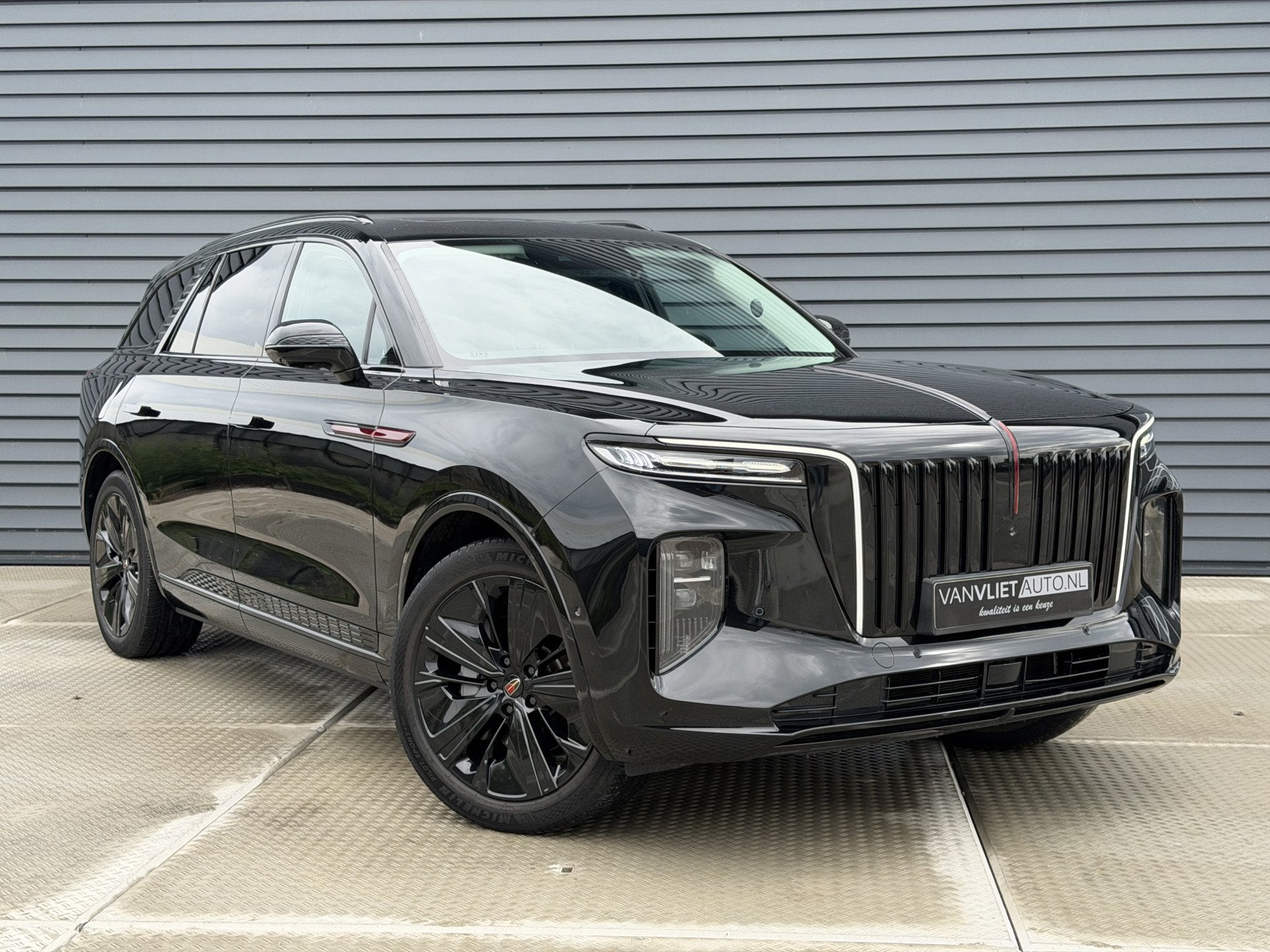 Hongqi E-HS9 President 99 kWh | Luchtvering | Panorama dak |, Auto's, Automaat, 654 min, Zwart, 40 min