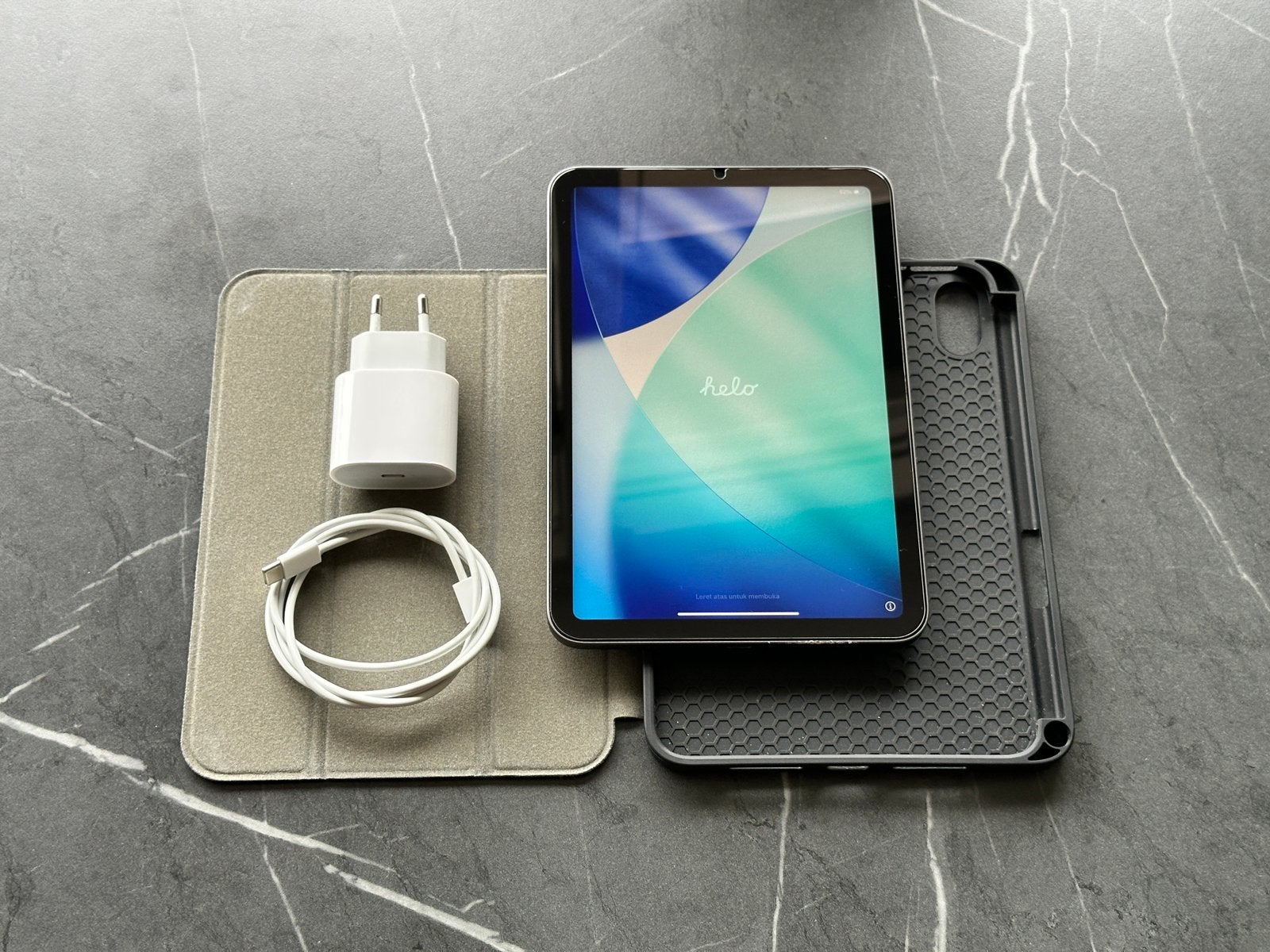 iPad mini 6 64GB zwart incl case / originele lader, Computers en Software, Apple iPad, Zwart, 8 inch, Ophalen of Verzenden