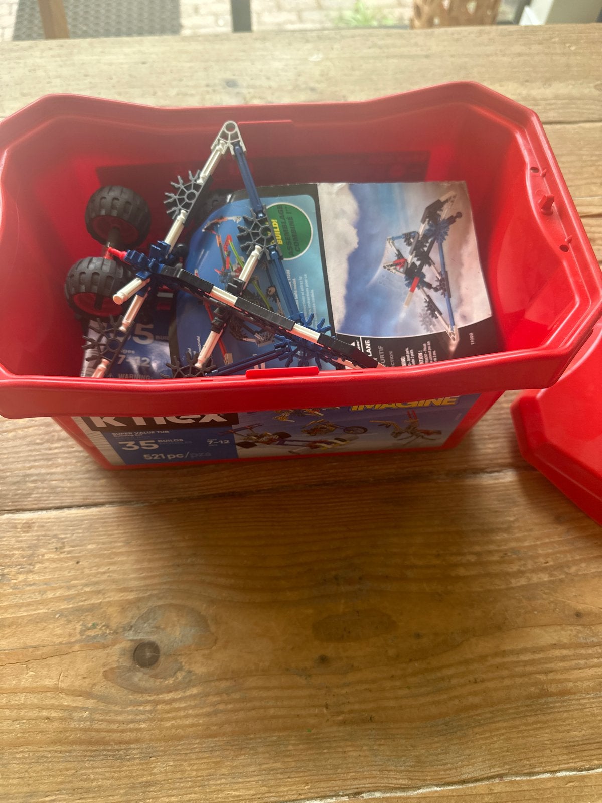 K'nex Imagine Super Value Tub - 521 onderdelen, Ophalen, Gebruikt, K'nex