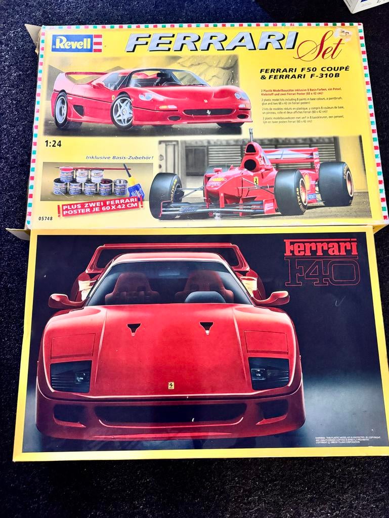 Ferrari F40 en F50/F-310B Modelbouw Kits - Revell & fujimi, Hobby en Vrije tijd, Ophalen, Auto, Revell, Groter dan 1:32