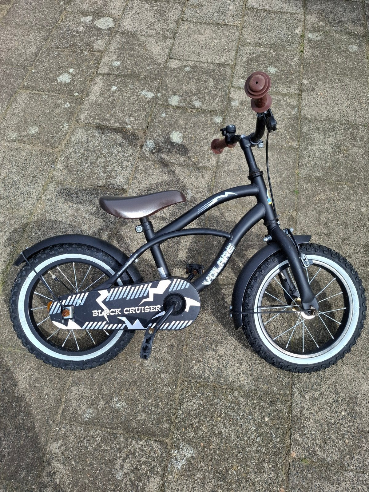 Volare Black Cruiser kinderfiets 14 inch, Ophalen, Gebruikt, Minder dan 16 inch, Volare