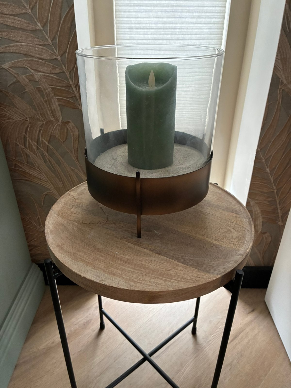 Windlicht, 24 cm, Transparant, Nieuw, Ophalen of Verzenden