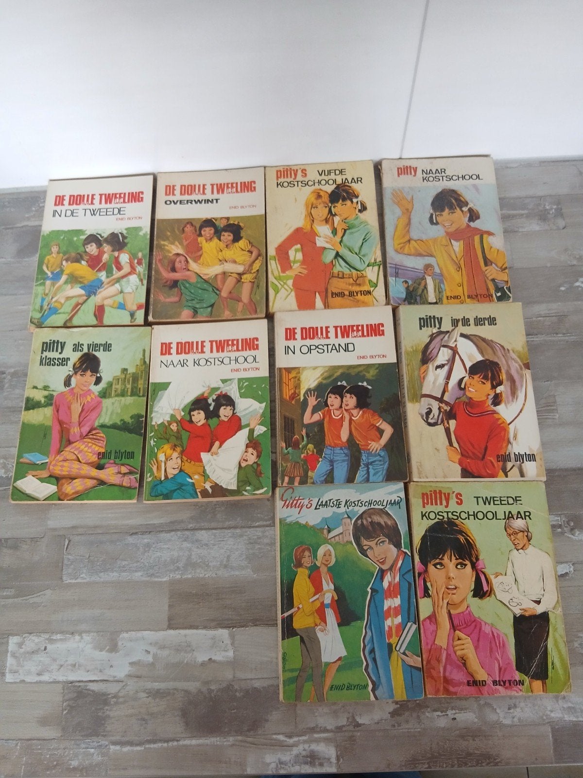 De Dolle Tweeling & Pitty boeken - Enid Blyton (10 stuks), Boeken, Ophalen of Verzenden, Gelezen, Enid Blyton, Fictie