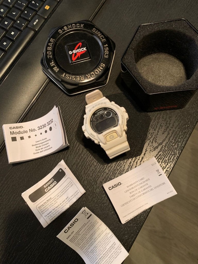 Casio G-Shock W.R. 20BAR, Gebruikt, Casio G-Shock, Wit, IOS