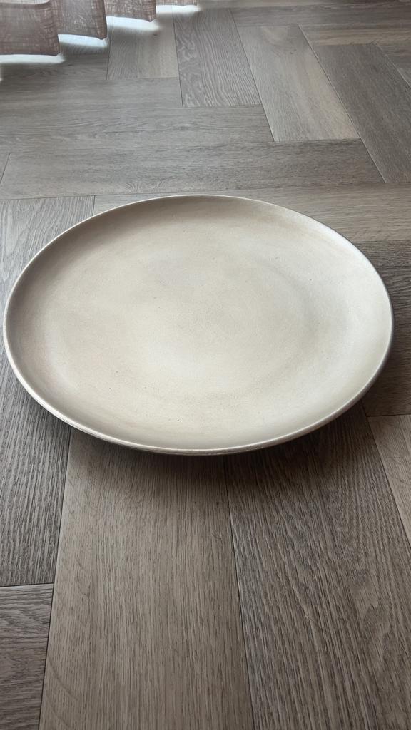 Dienblad, Ophalen of Verzenden, Zo goed als nieuw, Rond, Hout
