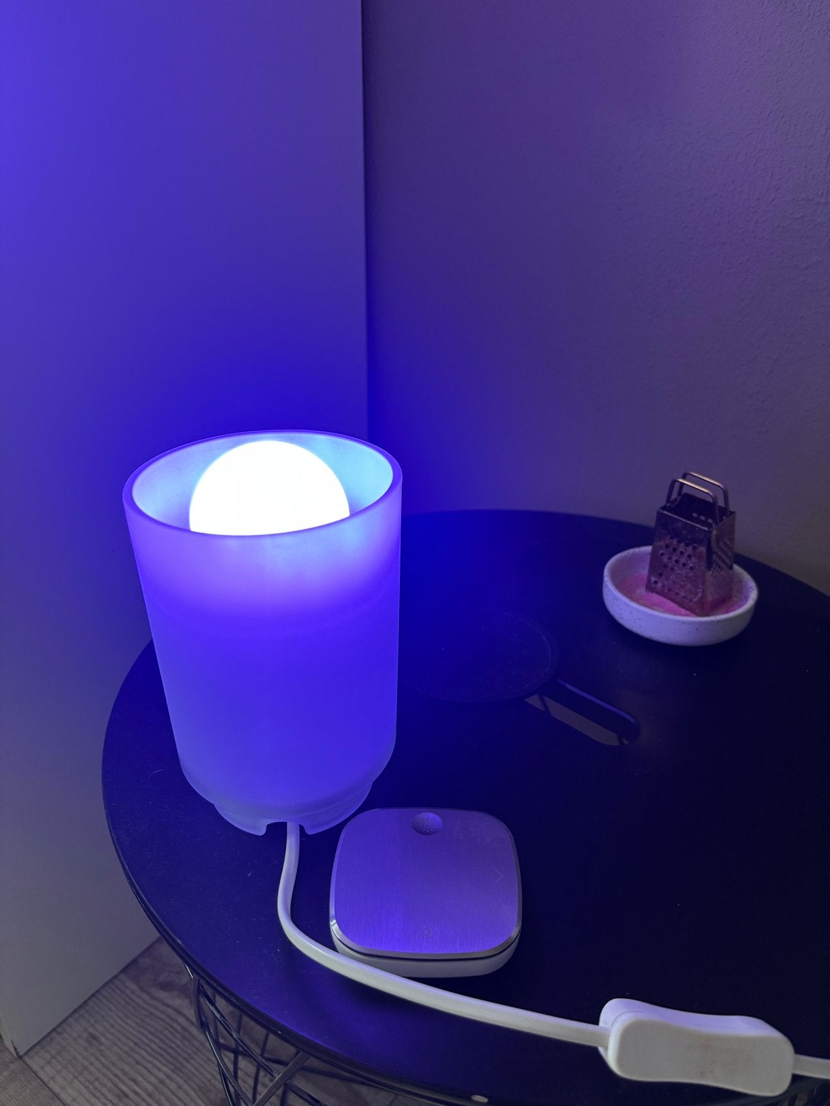 IKEA ISBRYTAR LED Tafellamp/Nachtlamp 15cm - Kleurrijk, Kunststof, LED verlichting, Meerkleurig, Ophalen of Verzenden