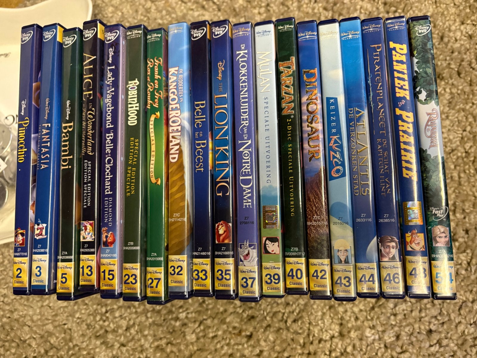 Disney DVD's per stuk, Gebruikt, Animatie, Alle leeftijden, Ophalen of Verzenden