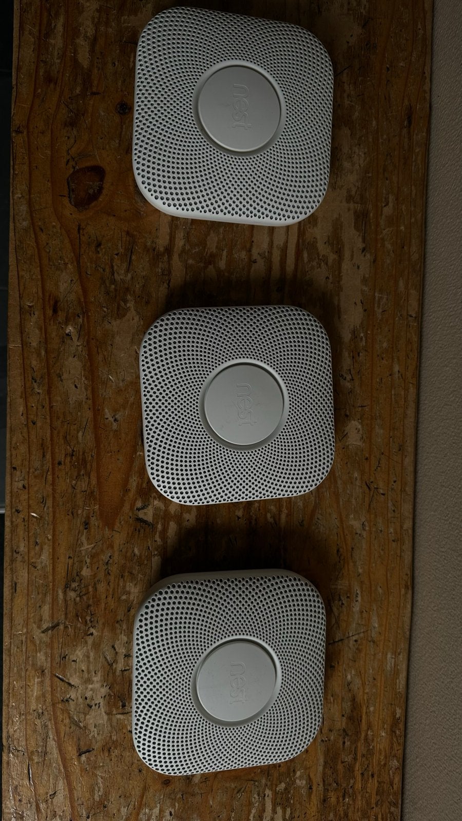 3x Nest Protect - Verlopen (voor onderdelen/sleutelaars), Gebruikt, Detector, Sensor of Melder, Ophalen of Verzenden, Rook