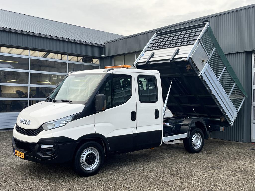 Iveco Daily 35S11D 3 zijden kipper Airco Telefoonverbinding, Auto's, Bestelauto's, 13 km/l, Euro 5, Achterwielaandrijving, Zwart