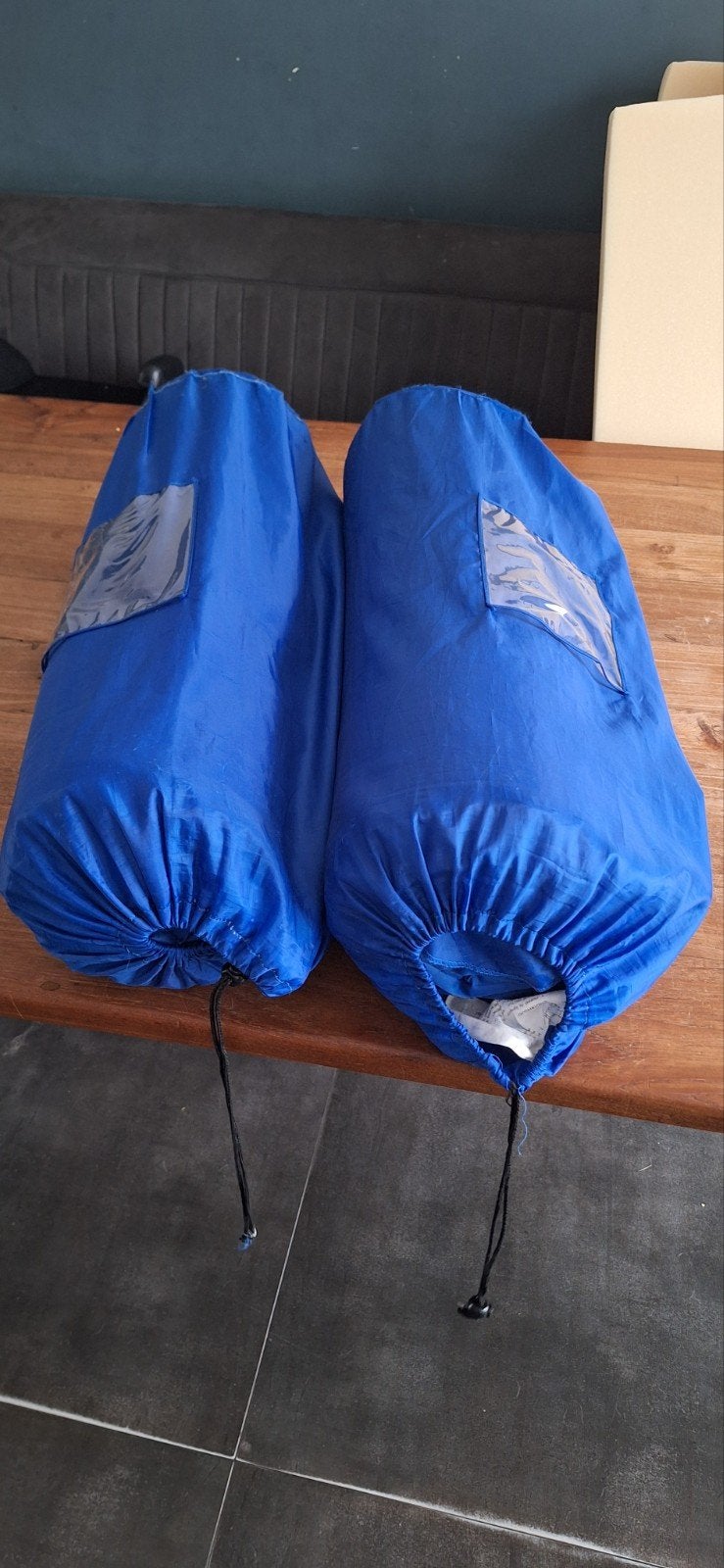 Fun Camp zelfopblaasbaar matje - 1 ventiel dichtgelijmd, Ophalen, Gebruikt, 1-persoons