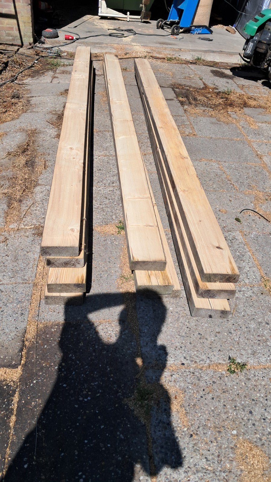 balken 320x15x5 cm, Doe-het-zelf en Verbouw, Hout en Planken, Ophalen, Gebruikt, Balk, Vuren